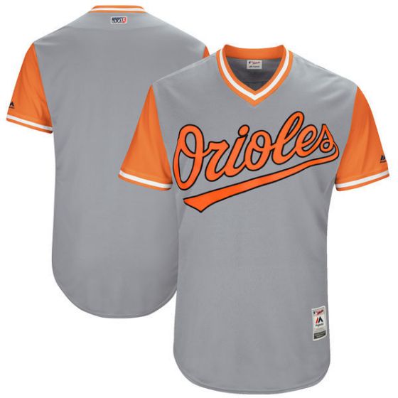 Men Baltimore Orioles Blank Grey New Rush Limited MLB Jerseys->baltimore orioles->MLB Jersey